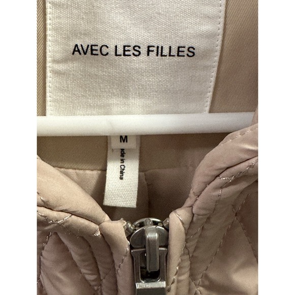 Avec Las Filles Trench Coat Removable Hood SzM Work Brunch Business Jeans Nwot - Picture 3 of 12